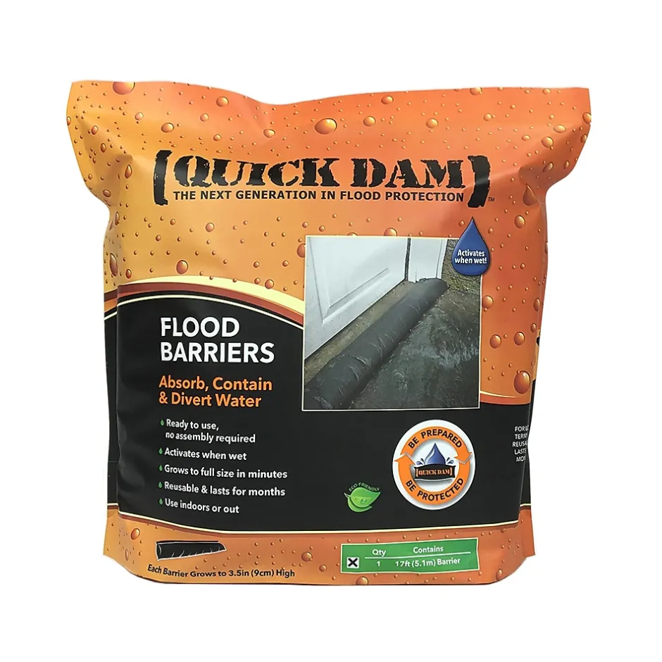 Sorbents & Spill Control<Quick Dam ™ Flood Barriers 3.5" x 17' (204") (QD617-1)