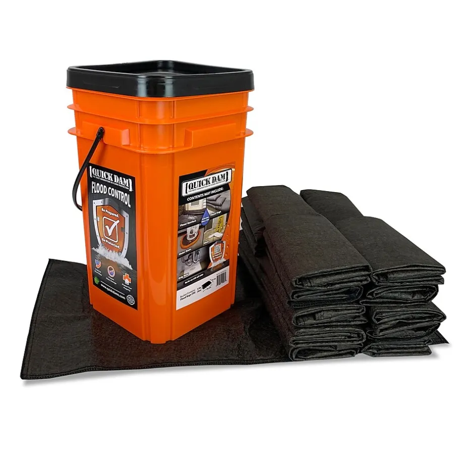 Sorbents & Spill Control<Quick Dam Grab & Go Flood Control Kit, 12", Up to 4 Gal. (QDGGFB-20)