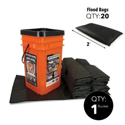 Sorbents & Spill Control<Quick Dam Grab & Go Flood Control Kit, 12", Up to 4 Gal. (QDGGFB-20)