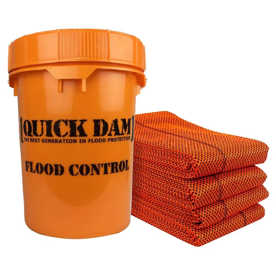 Sorbents & Spill Control<Quick Dam High-Visibility Water Barrier, 120", Up to 8 Gal., 10/Box (QD610-10HV)
