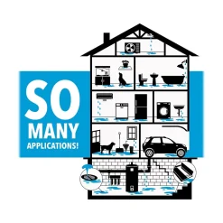 Sorbents & Spill Control<Quick Dam Mat, 6.75", Up to 0.38 Gal. 200/Box (WUM-200)