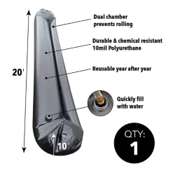 Sorbents & Spill Control<Quick Dam Universal Water Curb, Flood Control, 10" x 20', 1/Pack (QDWC1020)