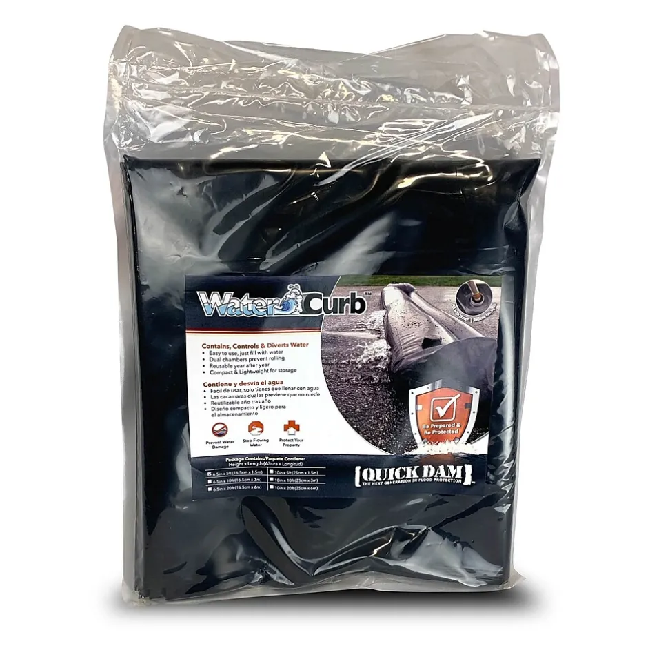 Sorbents & Spill Control<Quick Dam Universal Water Curb, Flood Control, 6.5" x 5', 1/Pack (QDWC65)