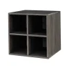 Hot 15.75" Storage Cabinet with 2 Shelves, Weathered Gray (G115002300) Storage Cabinets