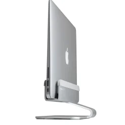 Rain Design mTower 4.5"W x 9.8"D Aluminum Vertical Laptop Stand, Silver (10037)