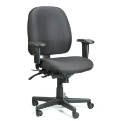 New Raynor Fabric 4 x 4 Multi-function Task Chair, Black Office Chairs