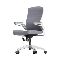 Clearance ION Fabric Task Chair, Gray/White (ION-WH-GRY) Office Chairs