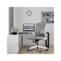 Clearance ION Fabric Task Chair, Gray/White (ION-WH-GRY) Office Chairs