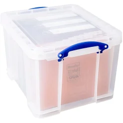 Really Useful Box Locking File Totes, Letter/Legal Size, Clear (32CL) Hot