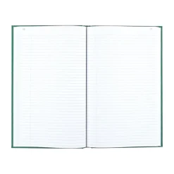 Clearance Rediform Emerald Series Record Book, 7.25"W x 12.25"H, Green, 150 Sheets/Book (56131) Accounting & Record Journals