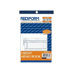 Outlet 3-Part Carbonless Credit Memos, 5.5
