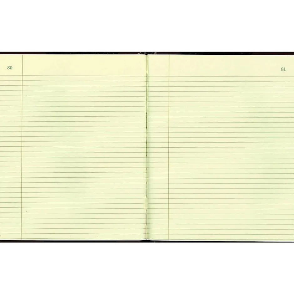 Online Rediform Texhide Record Book, 7 7/8" x 10", Black, 75 Sheets/Book (56211) Accounting & Record Journals