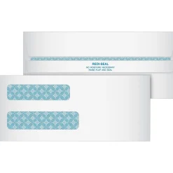 Quality Park Redi-Strip Security Tinted Envelope, Contemporary, #8, White, 250/Bx New