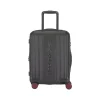 Reebok 21.25" Hardside Carry-On Suitcase, 8-Wheeled Spinner, TSA Checkpoint Friendly, Black (HLG4420RB-BLACK)