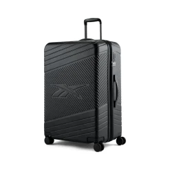 Reebok 2-Piece Hardside Spinner Carry-On Luggage Set, TSA Checkpoint Friendly, Black (HLG2102RB-BLACK)