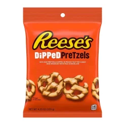 Pretzels<Reese's Dipped Gluten Free Chocolate Pretzels Twists, 4 Bags/Box (246-00288)