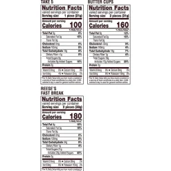 Chocolate<Reese's Milk Chocolate Peanut Butter Assortment Snack Size Candy, Individually Wrapped, 32.06 oz, Bulk Party Bag (3400093922)