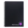 RE-FOCUS THE CREATIVE OFFICE on the GO Notepad, College Ruled, Black, 142 Sheets/Pad (88001) Best