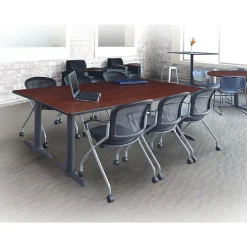 Hot Cadence Mesh Nesting Chair, Black, 12/Pk (2309BK12PK) Office Chairs