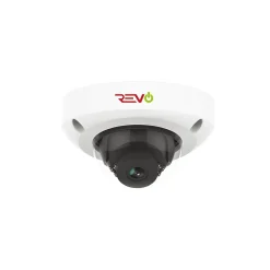 Security Cameras & Systems<REVO America Ultra HD Audio Capable Vandal-Resistant IP Surveillance Mini Dome Camera (RUCD28-1C)