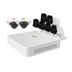 Security Cameras & Systems<REVO America Ultra HD Audio Capable 8 Channel 2 TB NVR Surveillance System with 8 Cameras (RU82D2GB6GA-2T)