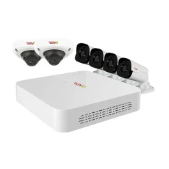 Security Cameras & Systems<REVO America Ultra HD Audio Capable 8 Channel 2 TB NVR Surveillance System with 6 Cameras (RU82D2GB4GA-2T)