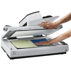 Desktop Scanners<Ricoh fi-7700 PA03740-B005 Duplex Flatbed Document Scanner, Black/White