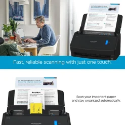 Portable Scanners<Ricoh ScanSnap IX1400 PA03820-B235 Duplex Document Scanner, Black
