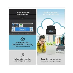 Portable Scanners<Ricoh Scansnap IX1600 Receipt Edition, Black (PA03770-B675)