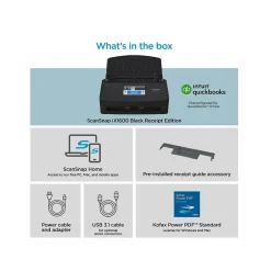 Portable Scanners<Ricoh Scansnap IX1600 Receipt Edition, Black (PA03770-B675)