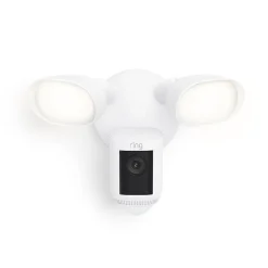 Security Cameras & Systems<Ring Floodlight Cam Pro Outdoor Wireless Security Camera, White (B0CG6VFFVL)