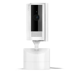Security Cameras & Systems<Ring Pan-Tilt Indoor Wired Security Camera, White (B0CG2VS5FD)
