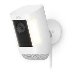 Security Cameras & Systems<Ring Spotlight Cam Pro Wired Security Camera, White (B09DRK9ZJ8)