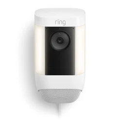 Security Cameras & Systems<Ring Spotlight Cam Pro Wired Security Camera, White (B09DRK9ZJ8)