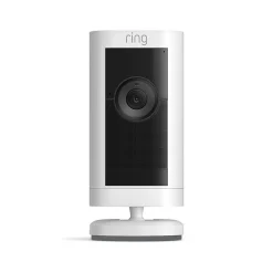 Security Cameras & Systems<Ring Stick Up Cam Pro Battery Indoor/Outdoor HDR Security Camera, White (B09CKN55DW)