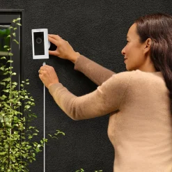 Security Cameras & Systems<Ring Stick Up Cam Pro Plug In Indoor/Outdoor HDR Wired Security Camera, Black (B09CKJVYXP)