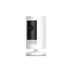 Security Cameras & Systems<Ring Wireless Stick Up Camera, White (B07Q6ZZFLS)