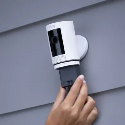 Security Cameras & Systems<Ring Wireless Stick Up Camera, White (B07Q6ZZFLS)