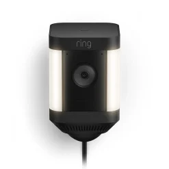 Security Cameras & Systems<Ring  Spotlight Cam Plus Outdoor Wireless Security Camera, Black (B09J6BCPHG)