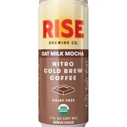 Coffee<RISE Brewing Co. Oat Milk Mocha Nitro Cold Brew Coffee, 7 oz., 12/Carton (FG-SS-007-007-012)