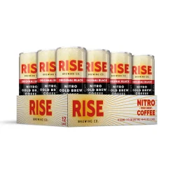 Coffee<RISE Brewing Co. Original Black Nitro Cold Brew Coffee, 7 oz., 12/Carton (FG-SS-001-007-012)
