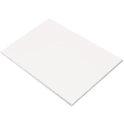 3D 12" x 18" Construction Paper, White, 50 Sheets (P103613) Construction Paper