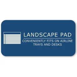 Roaring Spring Paper Products Roaring Spring WIDE Landscape Format Writing Pad, College Ruled, 11 x 9 1/2, White, 40 Sheets Clearance