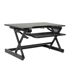 Best 32"W Manual Adjustable Standing Desk Converter, Black (R EADRB2) Standing Desks