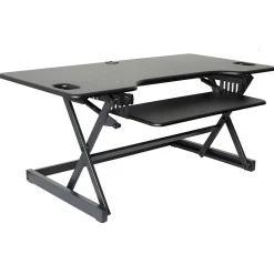Outlet 46"W Manual Adjustable Standing Desk Converter, Black (R DADRB-46) Standing Desks