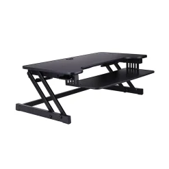 Discount 38"W Manual Adjustable Standing Desk Converter, Black (R DADRB) Standing Desks