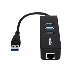 Usb Hubs<Rocstor Premium 3-Port USB 3.0 Hub, Black (Y10A179-B1)
