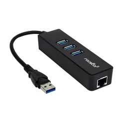 Usb Hubs<Rocstor Premium 3-Port USB 3.0 Hub, Black (Y10A179-B1)