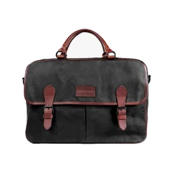 Rogue Wallet Rogue Canvas/Leather Business Messenger Bag, Black (WALMESSBAG-BLK)