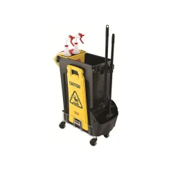 Social Distance Signage<Rubbermaid Commercial Products Safety Awareness Floor Sign, Yellow (FG611200YEL)